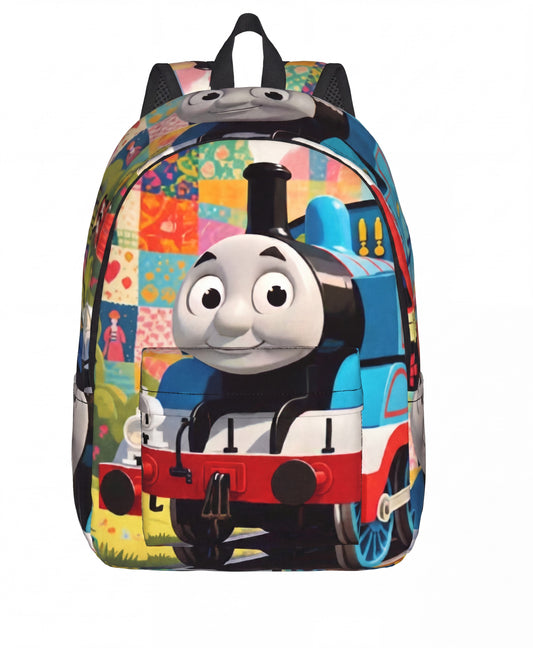 3D Thomas & Friends Kids School Backpack - Lightweight Polyester Travel Rucksack