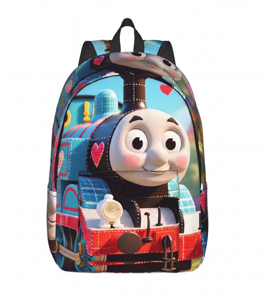 3D Thomas & Friends Kids School Backpack - Lightweight Polyester Travel Rucksack