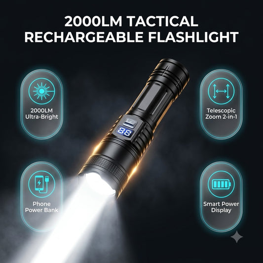 ZHIYU 2000LM Tactical LED Flashlight
