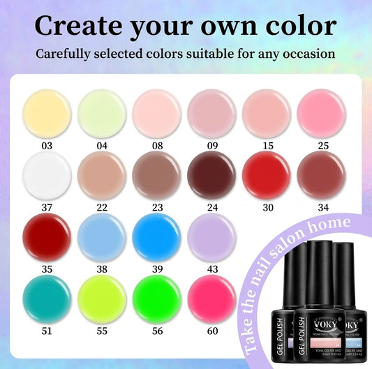 6-Piece Gel Nail Polish Set