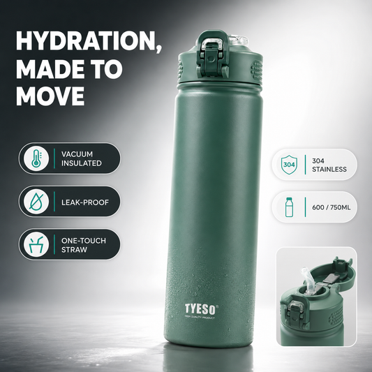 Leak-Proof Insulated Water Bottle with Locking Lid