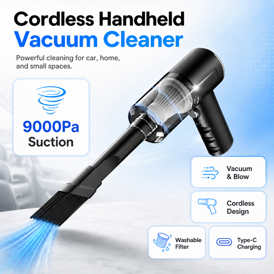 9000Pa Cordless Handheld Car Vacuum Cleaner