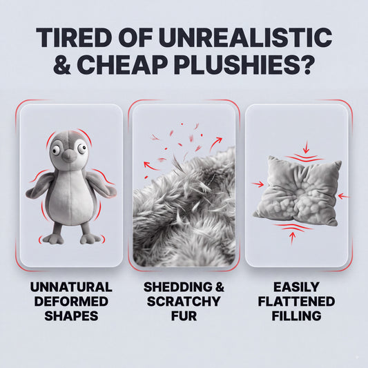 Kawaii Realistic Penguin Soft Plushie