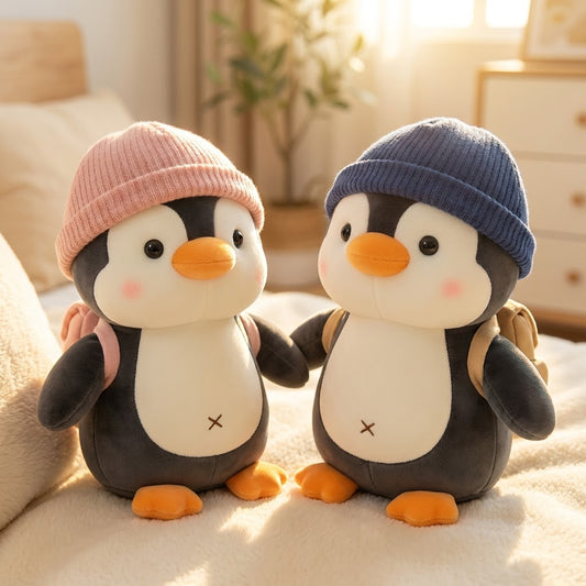 Wearing Hat Penguin Backpack Little Penguin Doll
