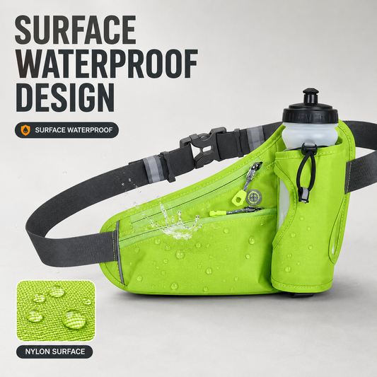 Lightweight Running Waist Bag with Bottle Holder